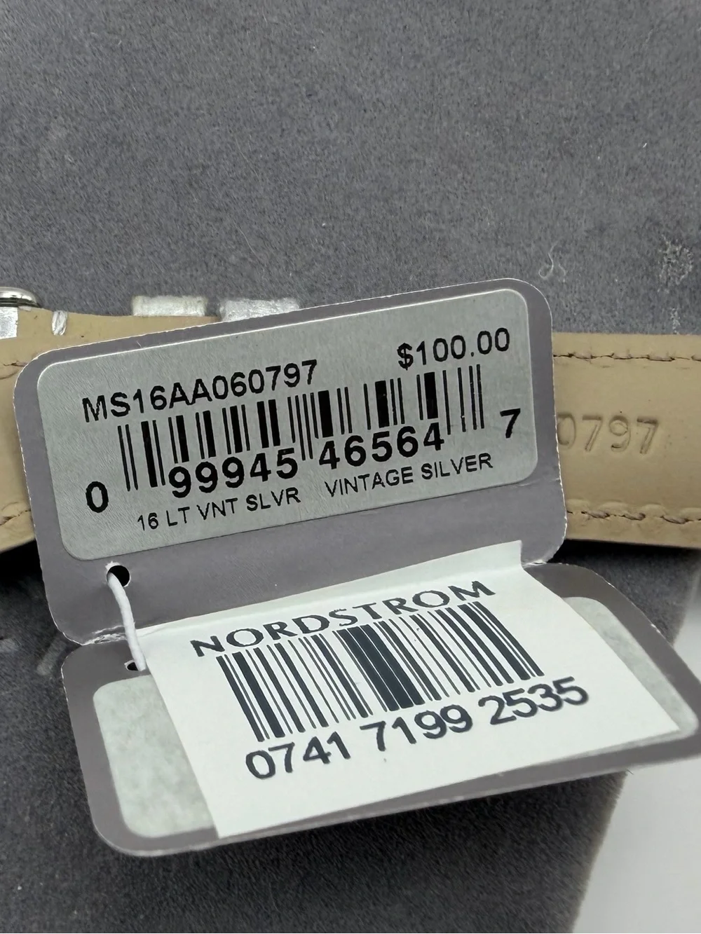 Michele genuine leather